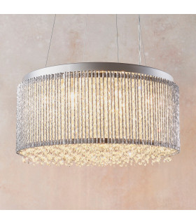 Galina 12 Light Ceiling Pendant Chrome Plate & Clear Crystal-1