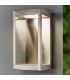 Dean LED Outdoor Wall Light Brushed Stainless Steel & Clear Glass-1