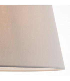 Evie 1 Light Shade Light Pale Grey Cotton-1