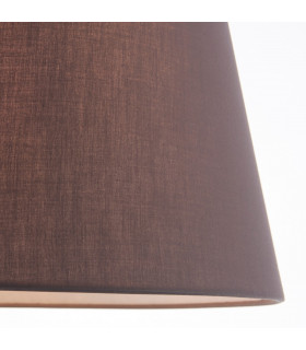 Evie 1 Light Shade Light Charcoal Cotton-1