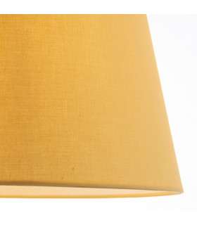 Evie 1 Light Shade Light Yellow Cotton-1