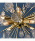 Calla 8 Light Ceiling Pendant Gold Effect Plate & Clear Glass-5