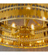 Eldora 5 Light Round Ceiling Pendant Gold Effect Plate-6