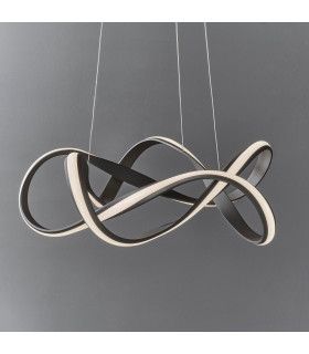 Synergy LED Ceiling Pendant Textured Coffee & White Silicone-1