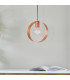 Hoop 1 Light Ceiling Pendant Brushed Copper-3