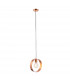 Hoop 1 Light Ceiling Pendant Brushed Copper, E27