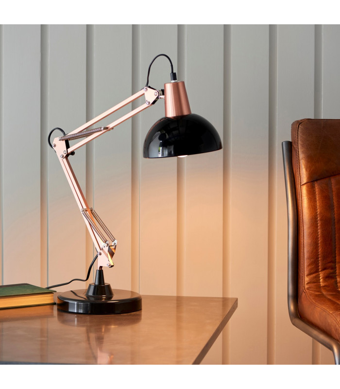 Marshall 1 Light Table Light Bronze & Satin Black-1