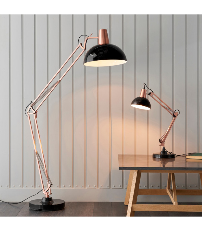Marshall 1 Light Table Light Bronze & Satin Black-2