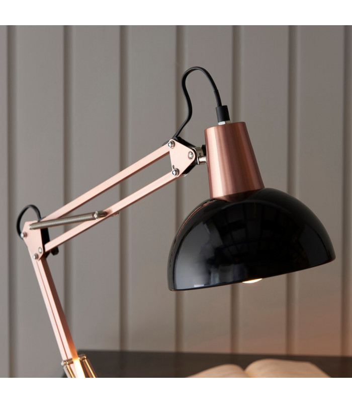 Marshall 1 Light Table Light Bronze & Satin Black-3