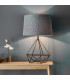 Apollo 1 Light Table Light Aged Copper & Grey Fabric-3