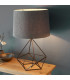 Apollo 1 Light Table Light Aged Copper & Grey Fabric-4