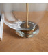 Gideon 1 Light Table Light Clear Glass & Antique Brass Plate-4