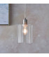 Toledo 1 Light Ceiling Pendant Brushed Nickel & Clear Glass-1