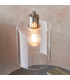 Toledo 1 Light Ceiling Pendant Brushed Nickel & Clear Glass-3