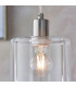 Toledo 1 Light Ceiling Pendant Brushed Nickel & Clear Glass-4