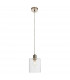 Toledo 1 Light Ceiling Pendant Brushed Nickel & Clear Glass-6