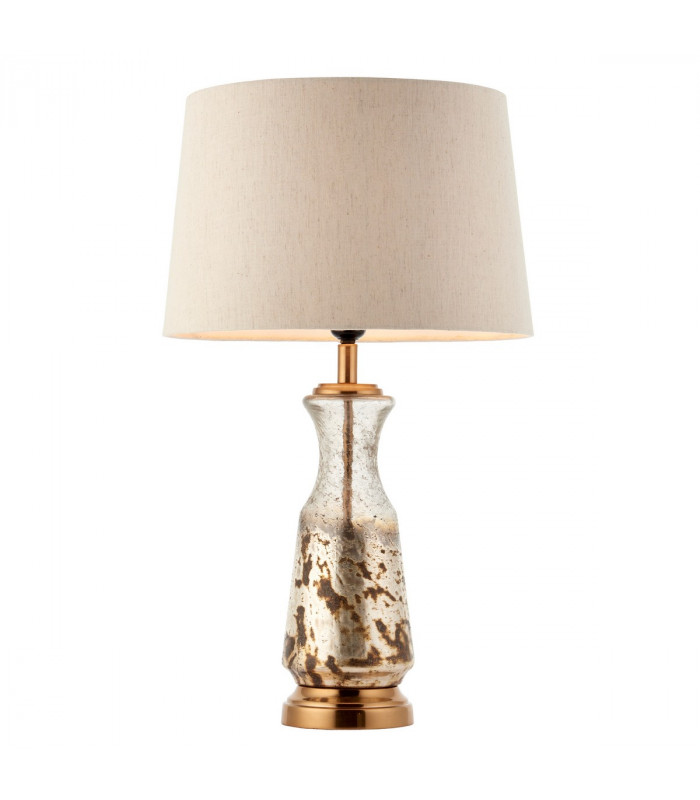 Samuel 1 Light Table Light Vintage White & Hammered Volcano Ombre Foil
