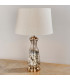 Samuel 1 Light Table Light Vintage White & Hammered Volcano Ombre Foil-1