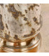 Samuel 1 Light Table Light Vintage White & Hammered Volcano Ombre Foil-4