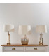 Samuel 1 Light Table Light Vintage White & Hammered Volcano Ombre Foil-5