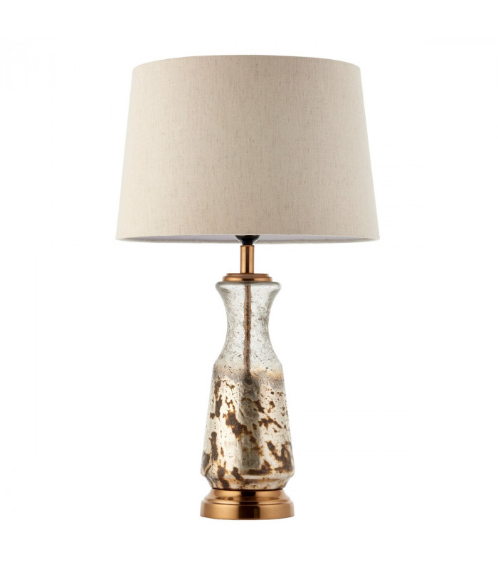 Samuel 1 Light Table Light Vintage White & Hammered Volcano Ombre Foil-6