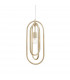 Meera 1 Light Ceiling Pendant Antique Silver Leaf