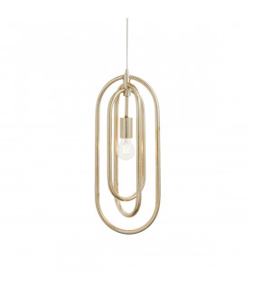 Meera 1 Light Ceiling Pendant Antique Silver Leaf