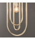 Meera 1 Light Ceiling Pendant Antique Silver Leaf-5