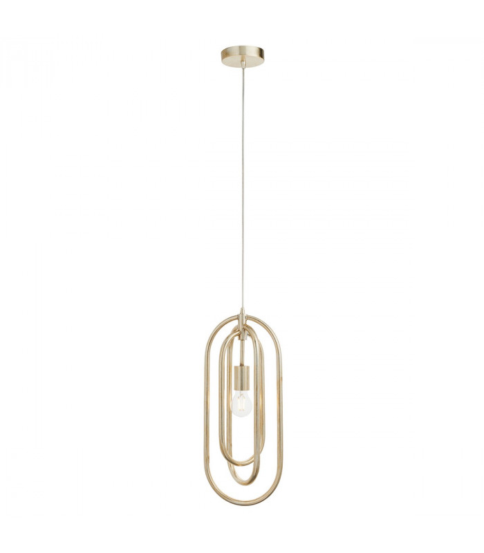 Meera 1 Light Ceiling Pendant Antique Silver Leaf, E27