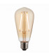 Accessory Tinted Amber Glass & Brass Plate Bulb IP20 - E27