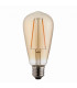 Accessory Tinted Amber Glass & Brass Plate Bulb IP20 - E27-2