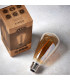 Accessory Tinted Amber Glass & Brass Plate Bulb IP20 - E27-4