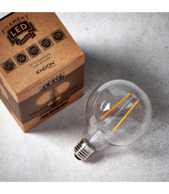 Accessory Clear Glass & Chrome Plate Bulb IP20 - E27-4
