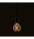 Accessory Tinted Amber Glass & Brass Plate Bulb IP20 - E27-1