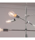 Rubens Pendant Chrome Effect Plate 6 Light Dimmable IP20 - E27-2
