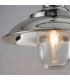 Langley Dome Pendant Bright Nickel Plate & Clear Glass 1 Light Dimmable IP20 - E27-3