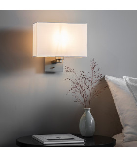 Issac Wall Matt Nickel Plate 1 Light Dimmable IP20 - E27-1
