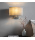 Issac Wall Matt Nickel Plate 1 Light Dimmable IP20 - E27-4