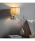 Issac Wall Matt Nickel Plate 1 Light Dimmable IP20 - E27-6