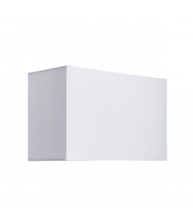 Rectangular Shade Vintage White Fabric 1 Light IP20 - E27