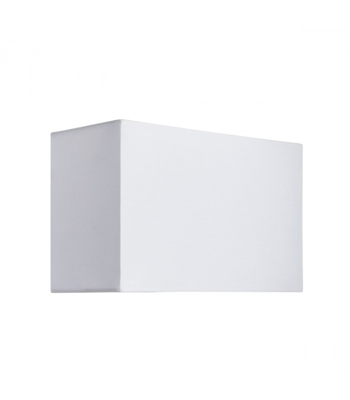 Rectangular Shade Vintage White Fabric 1 Light IP20 - E27