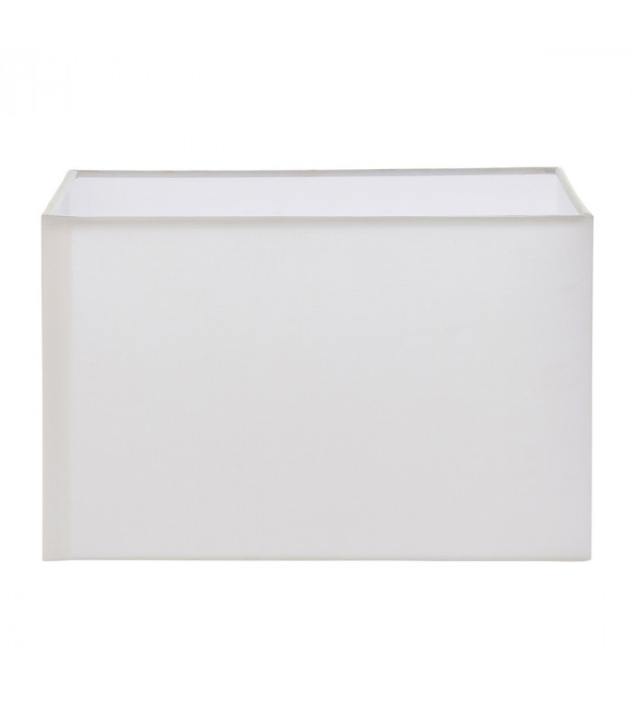 Rectangular Shade Vintage White Fabric 1 Light IP20 - E27-1