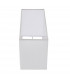 Rectangular Shade Vintage White Fabric 1 Light IP20 - E27-2