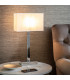 Rectangular Shade Vintage White Fabric 1 Light IP20 - E27-6