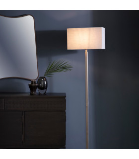 Norton Floor Lamp Matt Nickel Plate 1 Light IP20 - E27-1