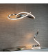 Aria Integrated LED Pendant Chrome Effect Plate & Matt White Silicone 1 Light Dimmable IP20-1