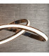 Aria Integrated LED Pendant Chrome Effect Plate & Matt White Silicone 1 Light Dimmable IP20-2