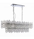 Maya Pendant Chrome Effect Plate & Clear Glass 12 Light Dimmable IP20 - E14-3