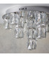 Prisma Integrated LED Flush Chrome Effect Plate & Crystal (K9) Glass Detail 15 Light Dimmable IP20-5