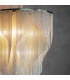 Loire Pendant Bright Nickel Plate & Silver Effect Chain 7 Light Dimmable IP20 - E14-4
